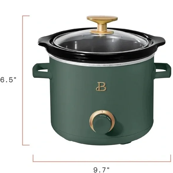 Beautiful 2 Qt Quart Slow Cooker Crock Pot Cream Drew Barrymore New in box - Picture 5 of 6